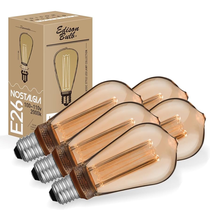 Amazon | 【5個セット】E26 エジソンバルブ LED電球
